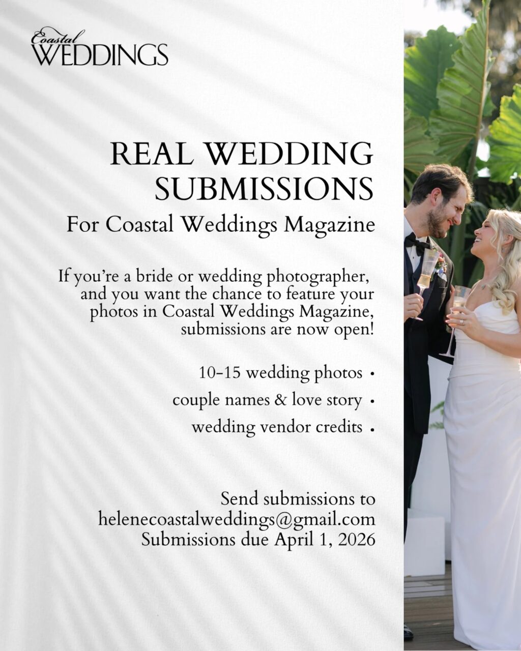 Instagram post from coastalweddingsco. This post is in position 0.